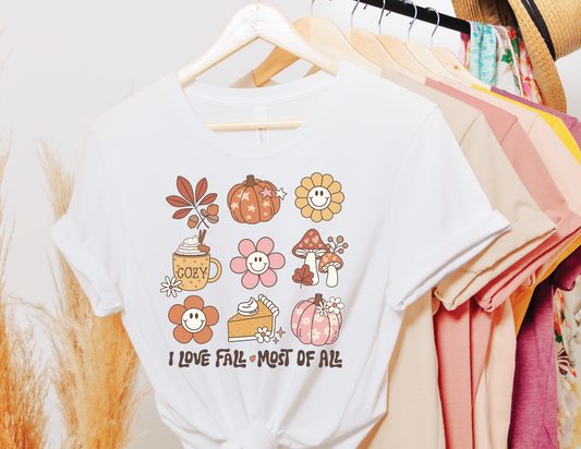 I Love Fall Most of All  | 100% Cotton | UNISEX | T-shirt |