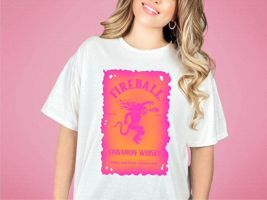 Fireball Peachy  | 100% Cotton | UNISEX | T-shirt | Comfort Color