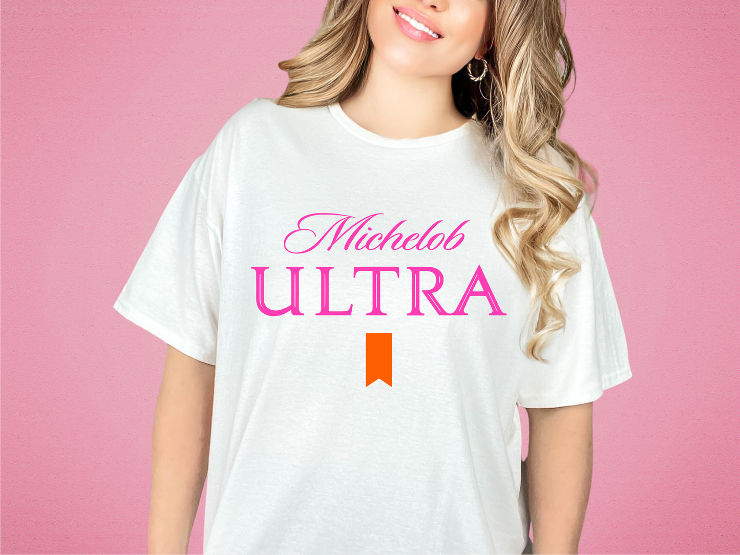 Michelob Ultra Peachy  | 100% Cotton | UNISEX | T-shirt | Comfort Color