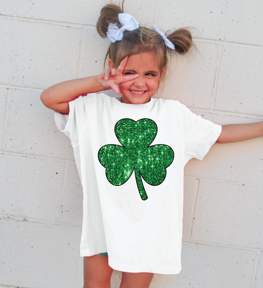 Sequin Shamrock | 50/50 Cotton Poly | UNISEX | T-shirt