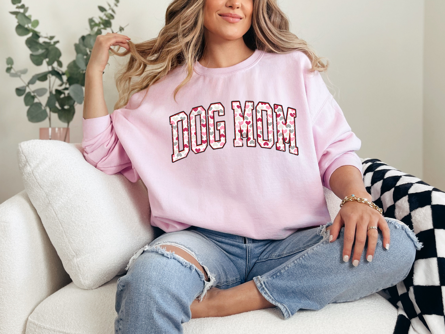 Dog Mom | 50/50 Cotton Poly | UNISEX | Sweatshirt