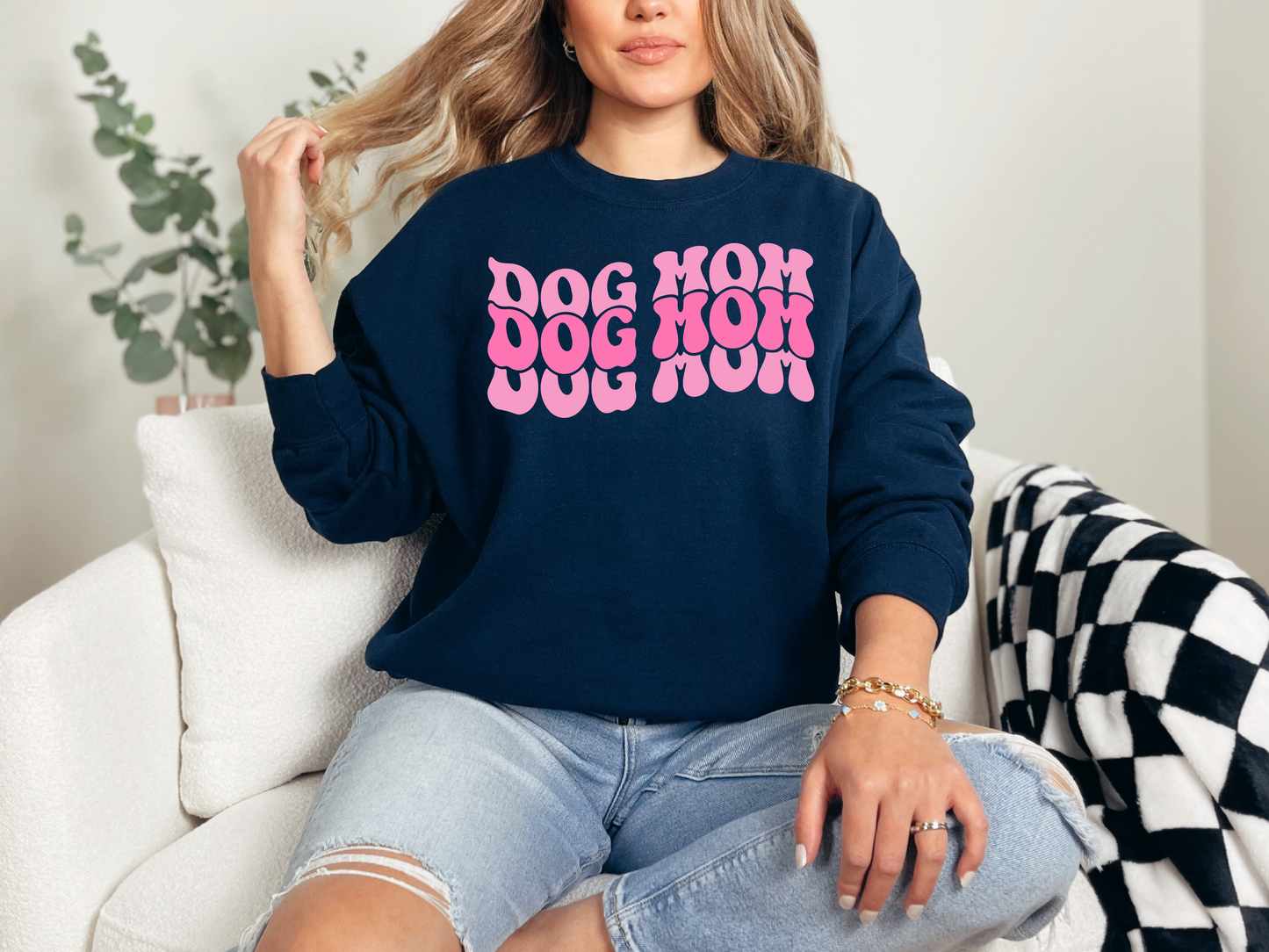 Dog Mom | 50/50 Cotton Poly | UNISEX | Sweatshirt