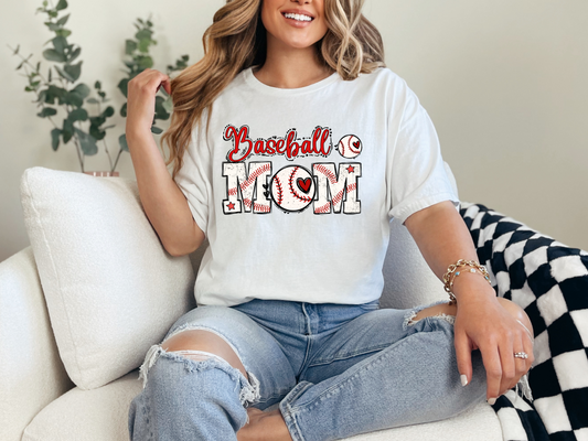 Baseball Mom | 50/50 Cotton Poly | UNISEX | T-shirt