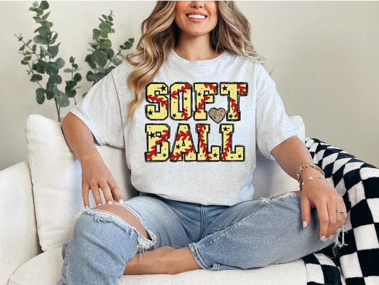 SOFTBALL | 50/50 Cotton Poly | UNISEX | T-shirt