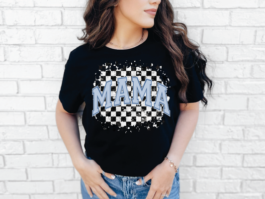 Checkered Mama | 50/50 Cotton Poly | UNISEX | T-shirt