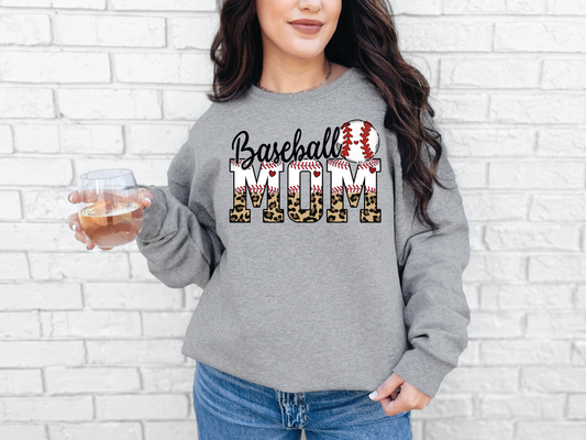 Baseball Mom | 50/50 Cotton Poly | UNISEX | Sweatshirt