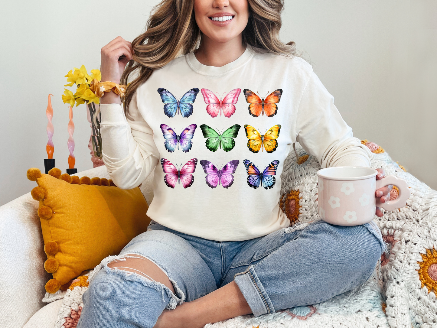 Butterfly | 50/50 Cotton Poly | UNISEX | Longsleeve