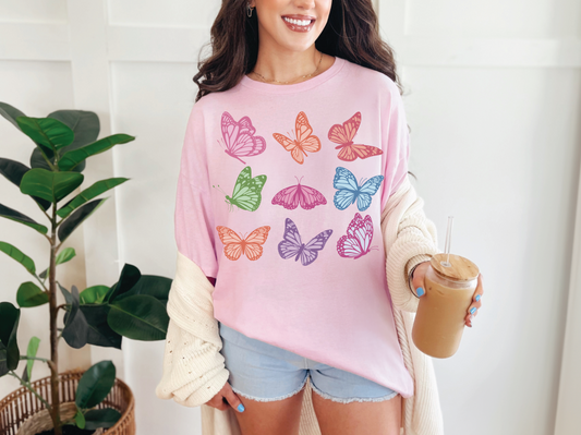 Butterfly Pastel | 50/50 Cotton Poly | UNISEX | T-shirt