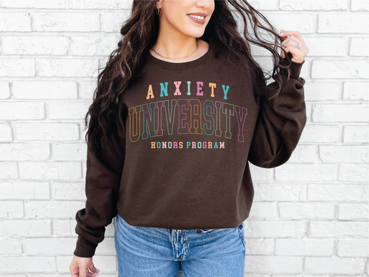 Anxiety University | 50/50 Cotton Poly | UNISEX | Sweatshirt