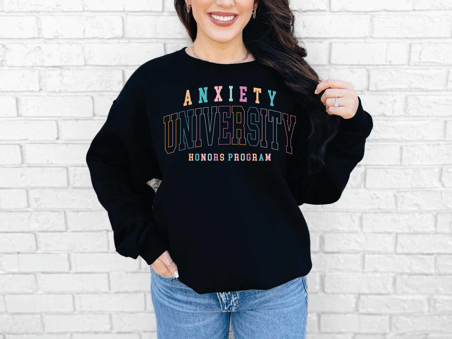 Anxiety University | 50/50 Cotton Poly | UNISEX | Sweatshirt