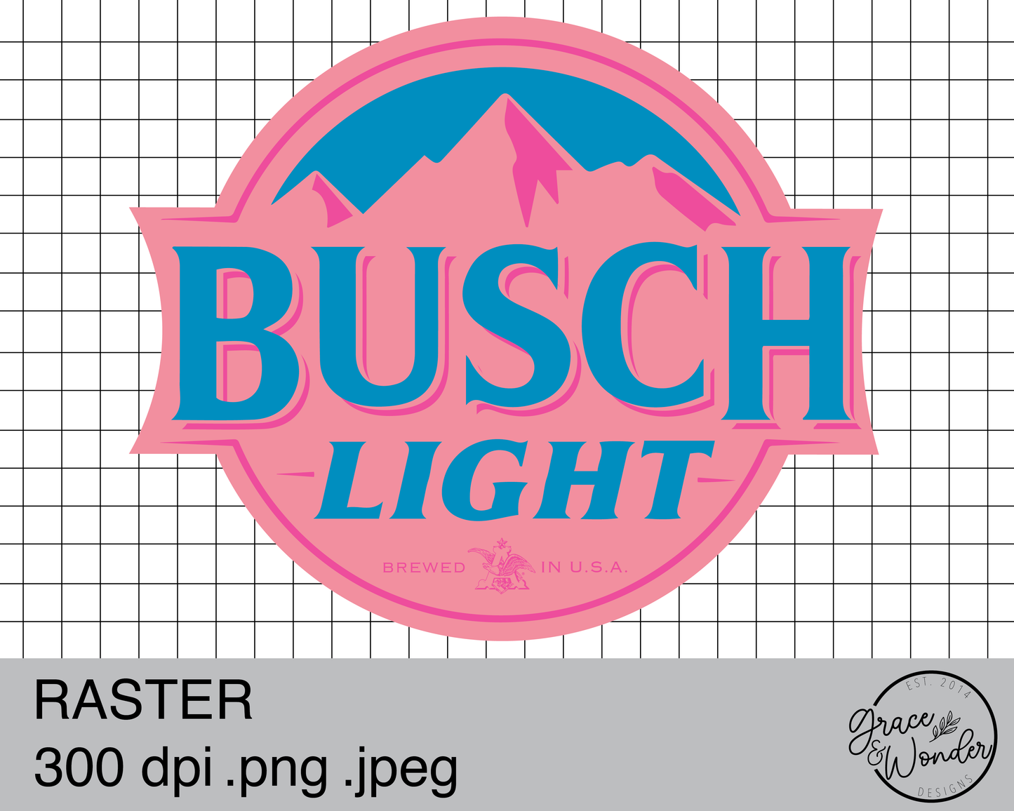 Busch Light Peachy | Digital Download | .PNG  | Sublimation Ready | Direct to Film Ready