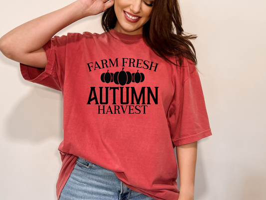 Farm Fresh Autumn Harvest  | 100% Cotton | UNISEX | T-shirt | Comfort Color