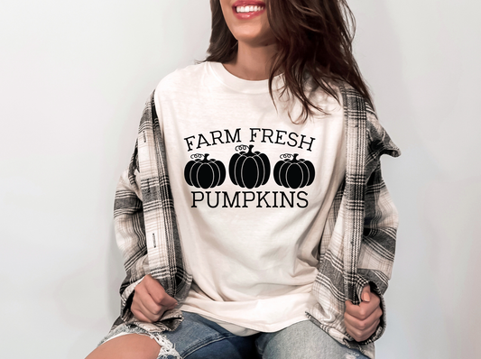 Farm Fresh Pumpkins  | 100% Cotton | UNISEX | T-shirt | Comfort Color