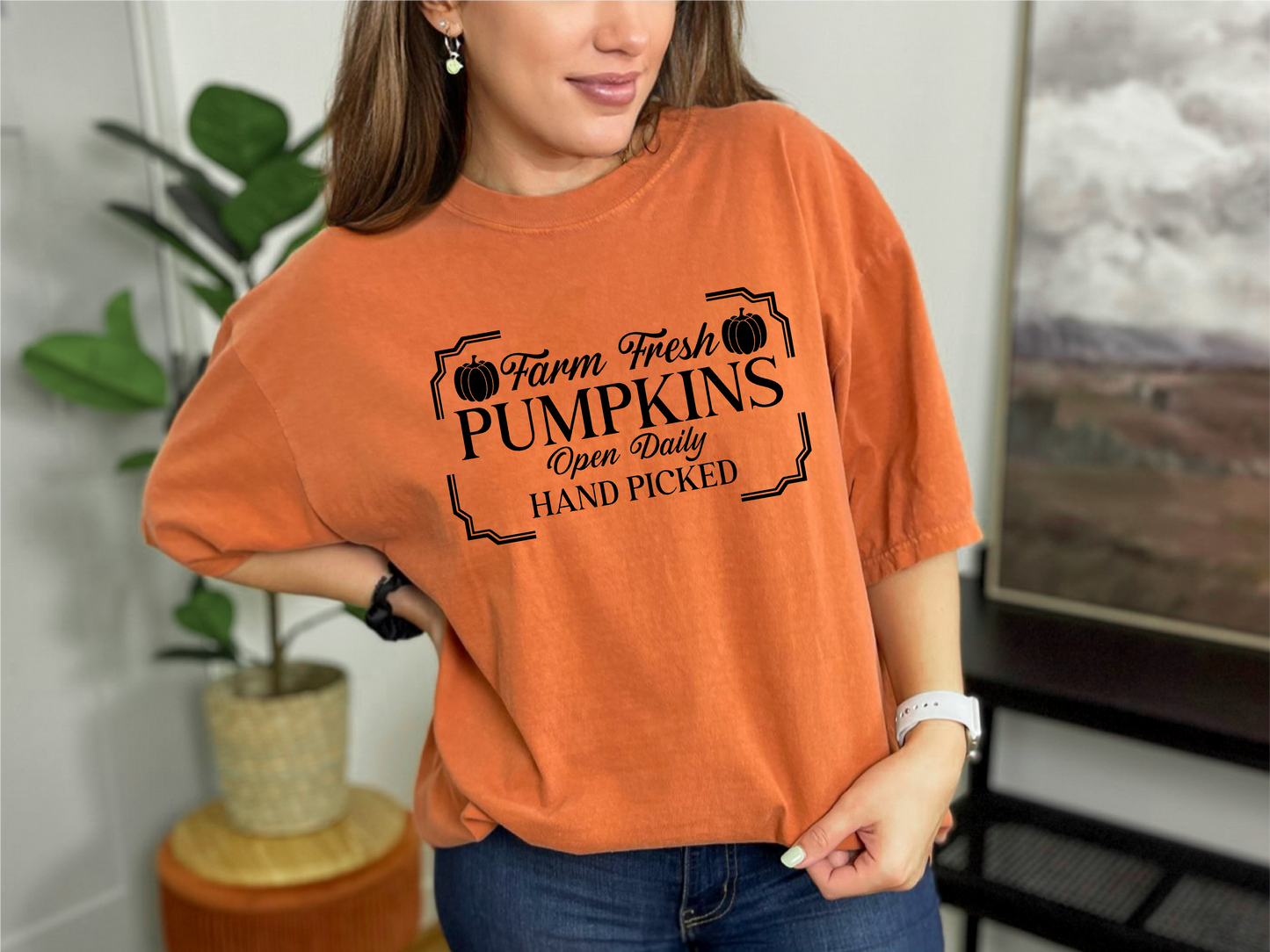 Farm Fresh Pumpkins | 100% Cotton | UNISEX | T-shirt | Comfort Color