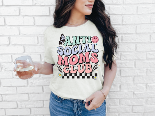 Anti Social Moms Club | 50/50 Cotton Poly | UNISEX | T-shirt