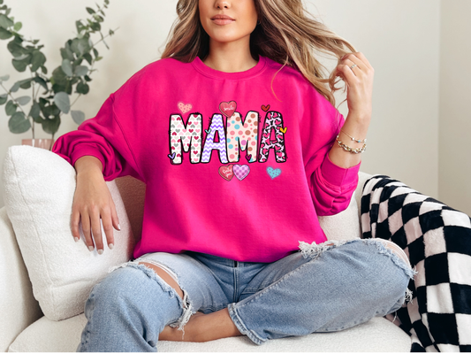 Mama Valentines | 50/50 Cotton Poly | UNISEX | Sweatshirt