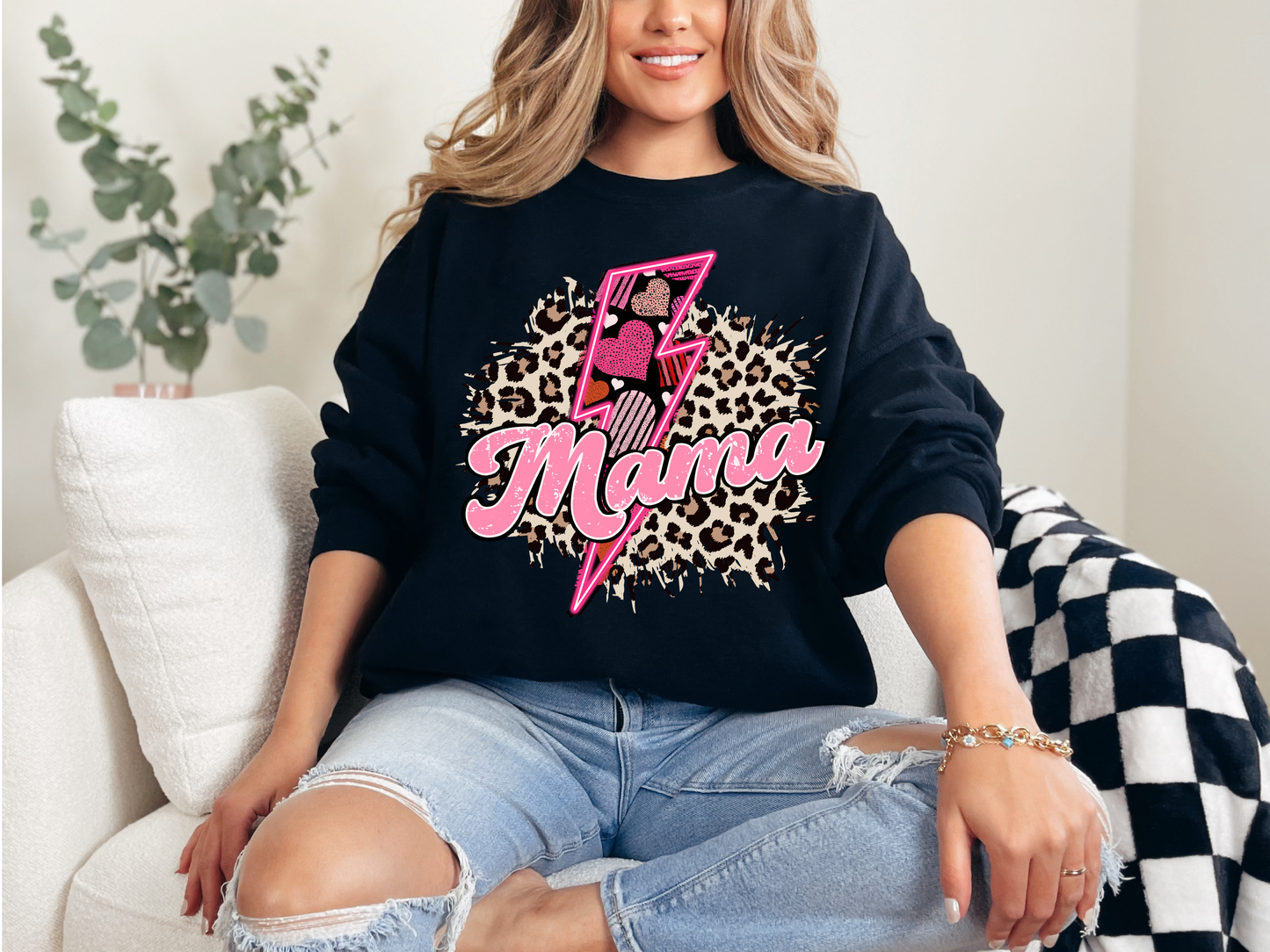 Mama Bolt| 50/50 Cotton Poly | UNISEX | Sweatshirt