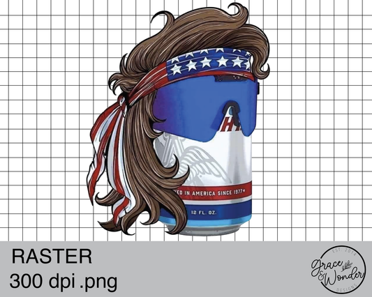 Natty Mullet | Digital Download | .PNG  | Sublimation Ready