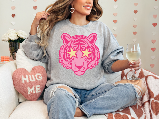 Pink Tiger | 50/50 Cotton Poly | UNISEX | Sweatshirt