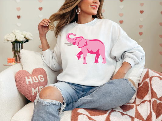 Pink Elephant | 50/50 Cotton Poly | UNISEX | Sweatshirt