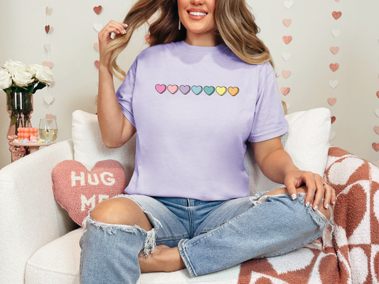 Candy Hearts | 50/50 Cotton Poly | UNISEX | T-shirt