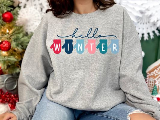 Hello Winter | 50/50 Cotton Poly | UNISEX | Sweatshirt