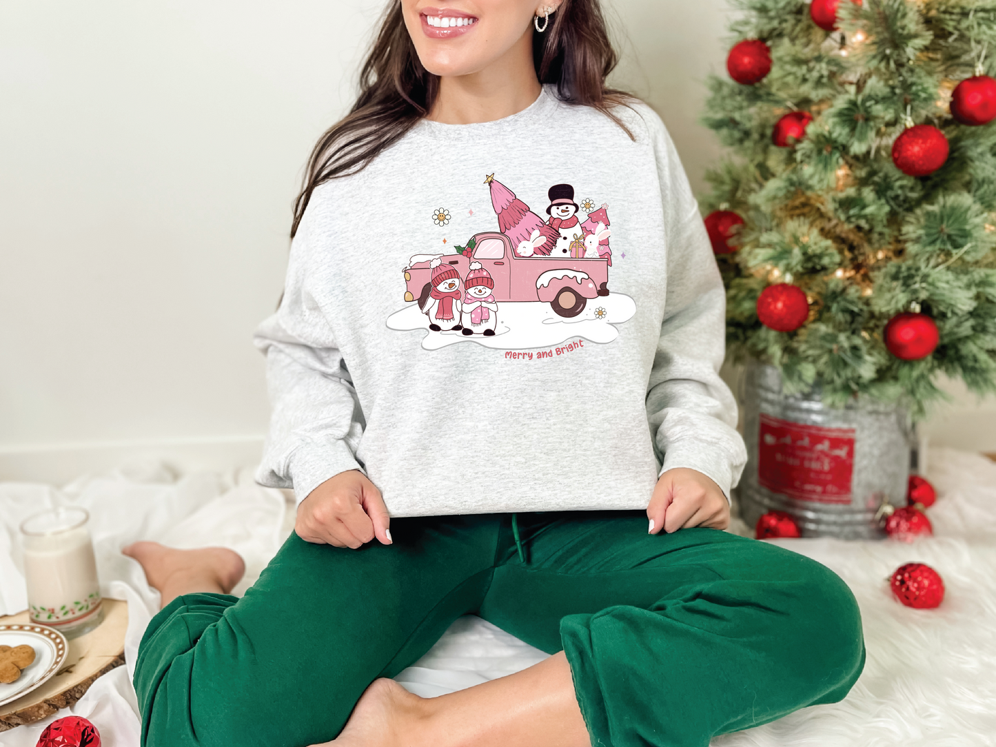 Merry and Bright | 50/50 Cotton Poly | UNISEX | Sweatshirt