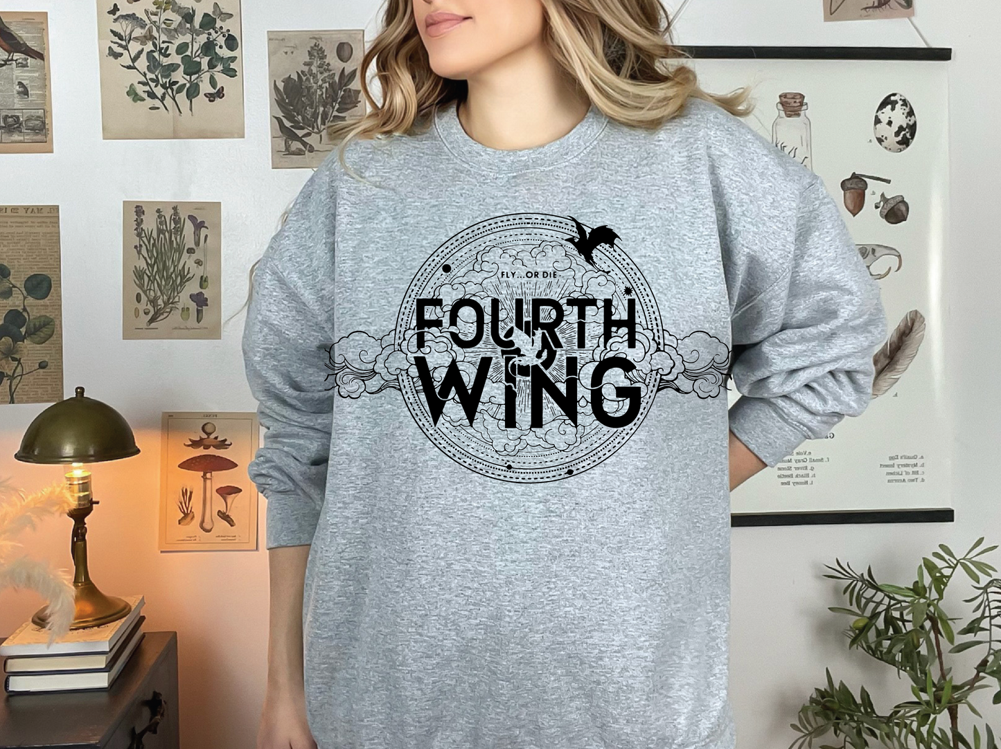 FOURTH WING | 50/50 Cotton Poly | UNISEX | Sweatshirt