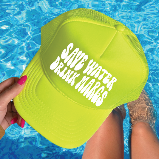 Save Water Drink Margs | Trendy Mesh Back | Trucker Hat