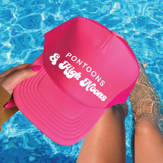 Pontoons and High Noons | Trendy Mesh Back | Trucker Hat