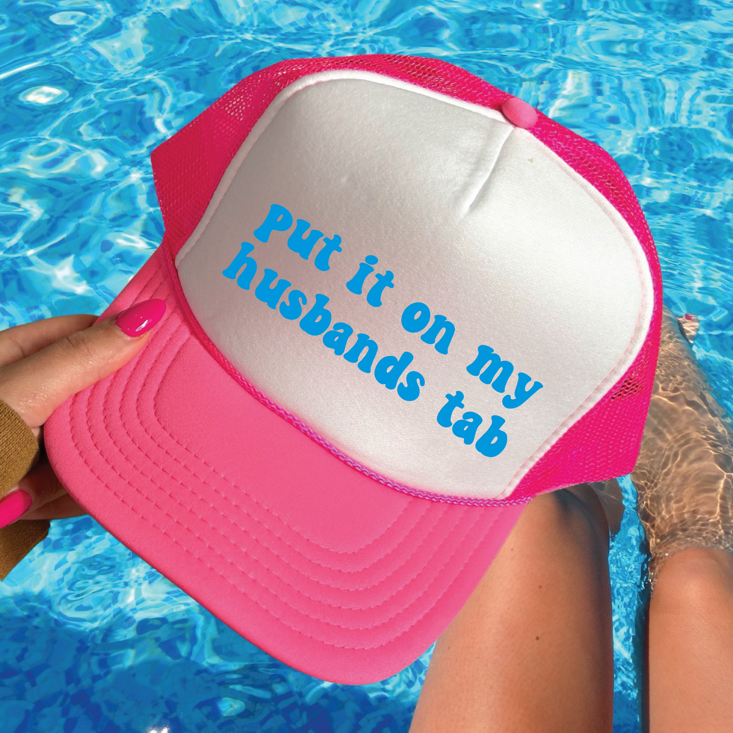 Put it on my husbands tab | Trendy Mesh Back | Trucker Hat