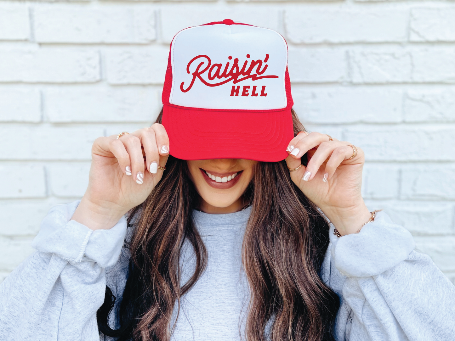 RAISIN' HELL | Trendy Mesh Back | Trucker Hat