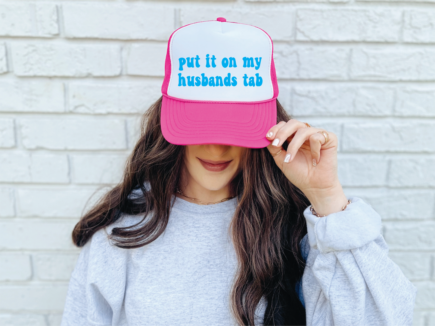 Put it on my husbands tab | Trendy Mesh Back | Trucker Hat