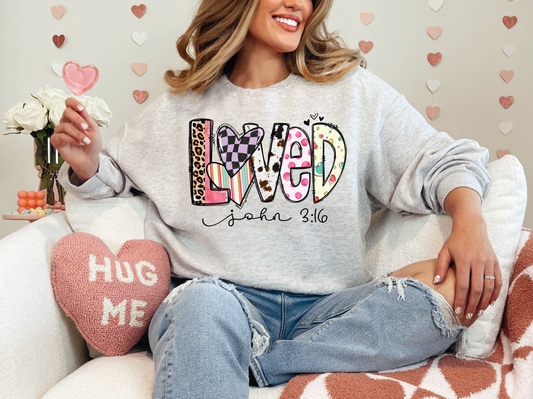 Loved | 50/50 Cotton Poly | UNISEX | Sweatshirt