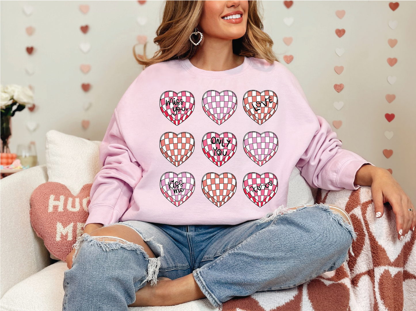 DISCO HEART | 50/50 Cotton Poly | UNISEX | Sweatshirt