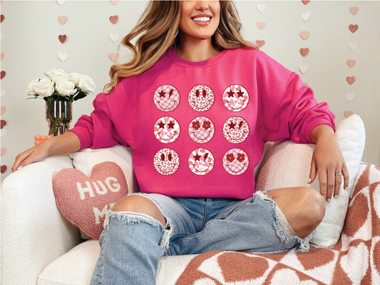 Smiley Valentine | 50/50 Cotton Poly | UNISEX | Sweatshirt