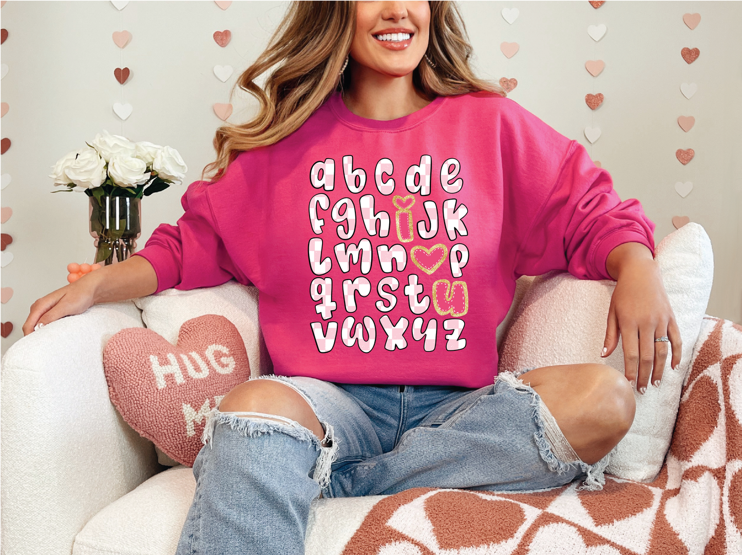 abc I love you | 50/50 Cotton Poly | UNISEX | Sweatshirt