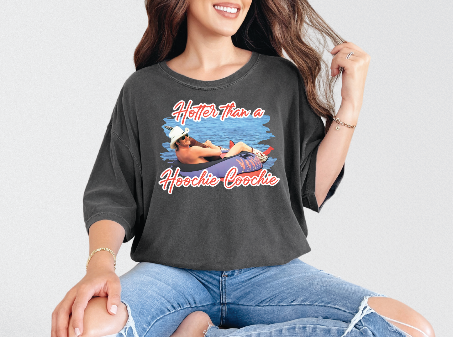 Hotter than a Hoochie Coochie | 50/50 Cotton Poly | UNISEX | T-shirt