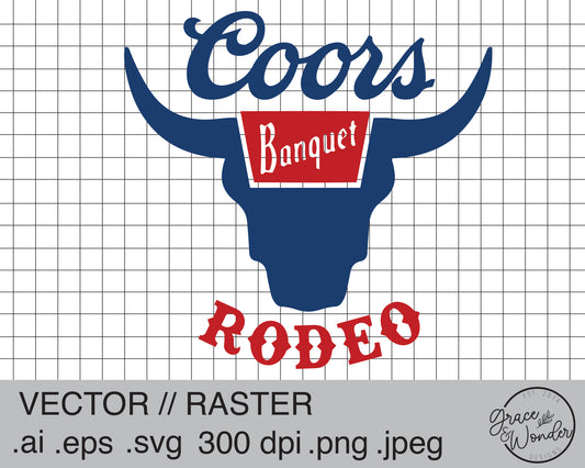 Coors Rodeo | Digital Download | .SVG .PNG .EPS | Sublimated & Vinyl Ready