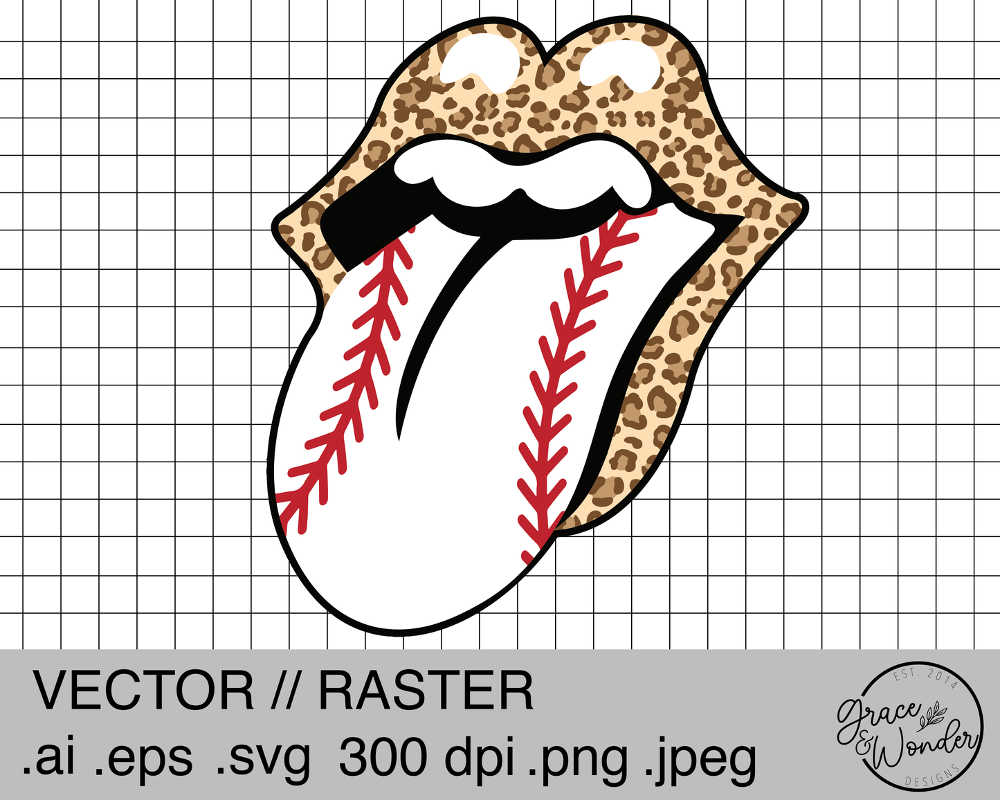 Baseball Rolling Stones | Digital Download | .SVG .PNG .EPS | Sublimated & Vinyl Ready