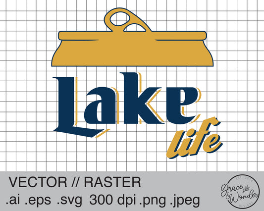 Lake Mode | Digital Download | .SVG .PNG .EPS | Sublimated & Vinyl Ready