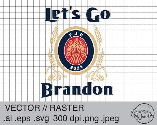 Let's Go Brandon Miller Logo | Digital Download | .SVG .PNG .EPS | Sublimated & Vinyl Ready