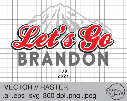 Let's go Brandon Coors | Digital Download | .SVG .PNG .EPS | Sublimated & Vinyl Ready