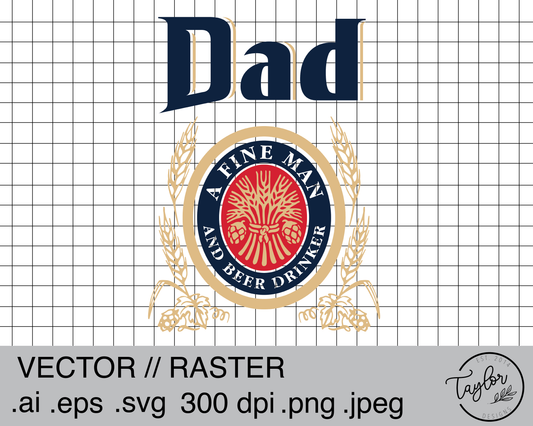Dad Miller Logo | Digital Download | .SVG .PNG .EPS | Sublimated & Vinyl Ready
