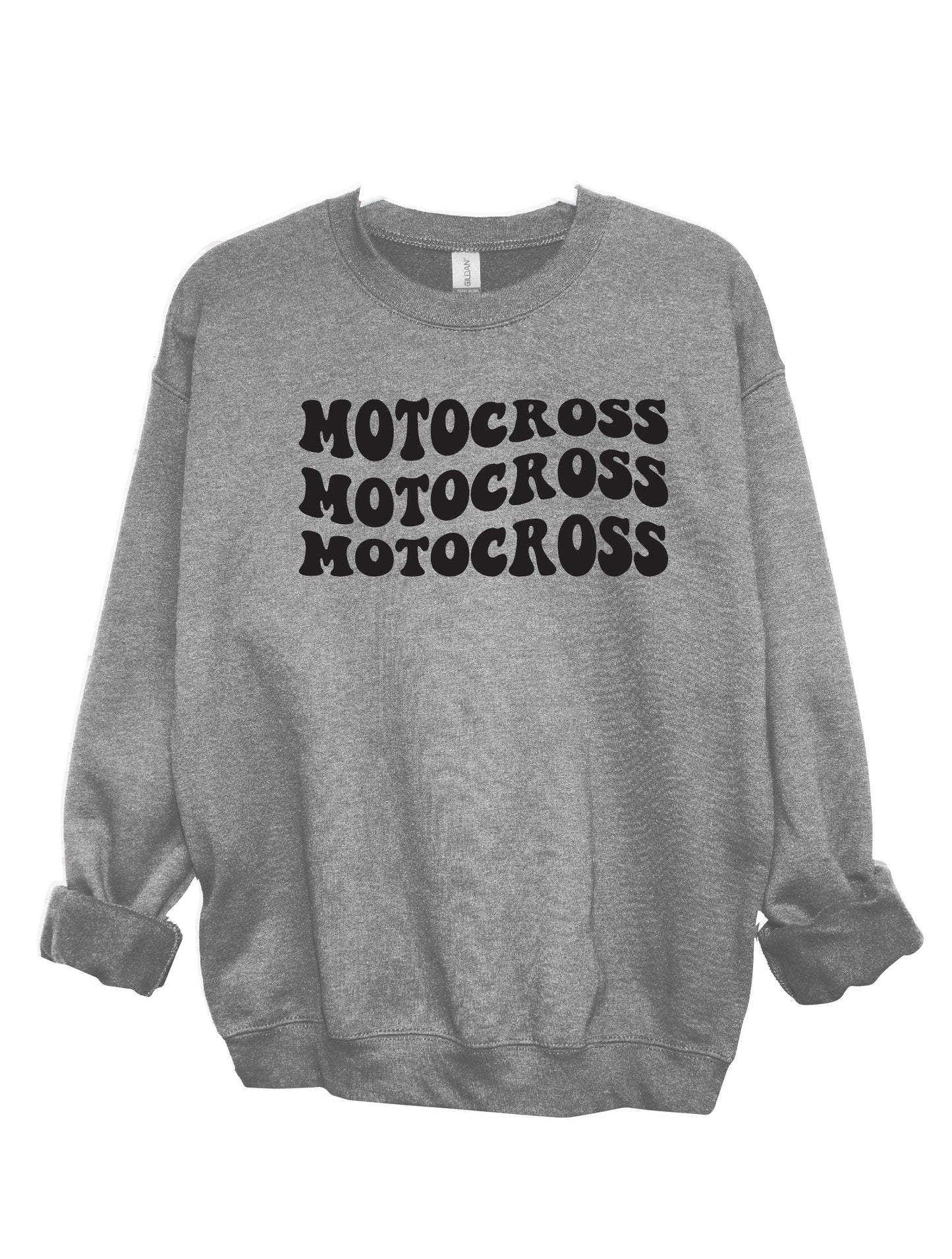 Motocross Groovy | 50/50 Cotton Poly | UNISEX | Crew