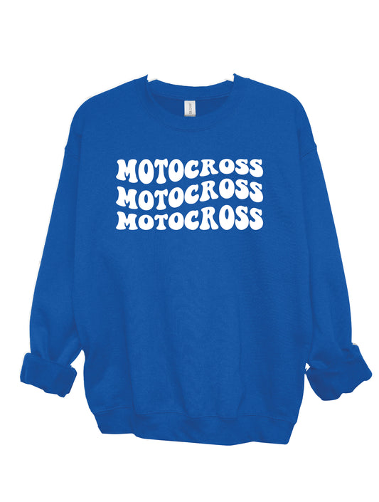 Motocross Groovy | 50/50 Cotton Poly | UNISEX | Crew