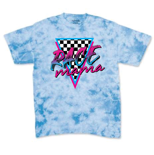 Race Mama | 100% Cotton Poly | UNISEX | T-shirt | Tie Dye