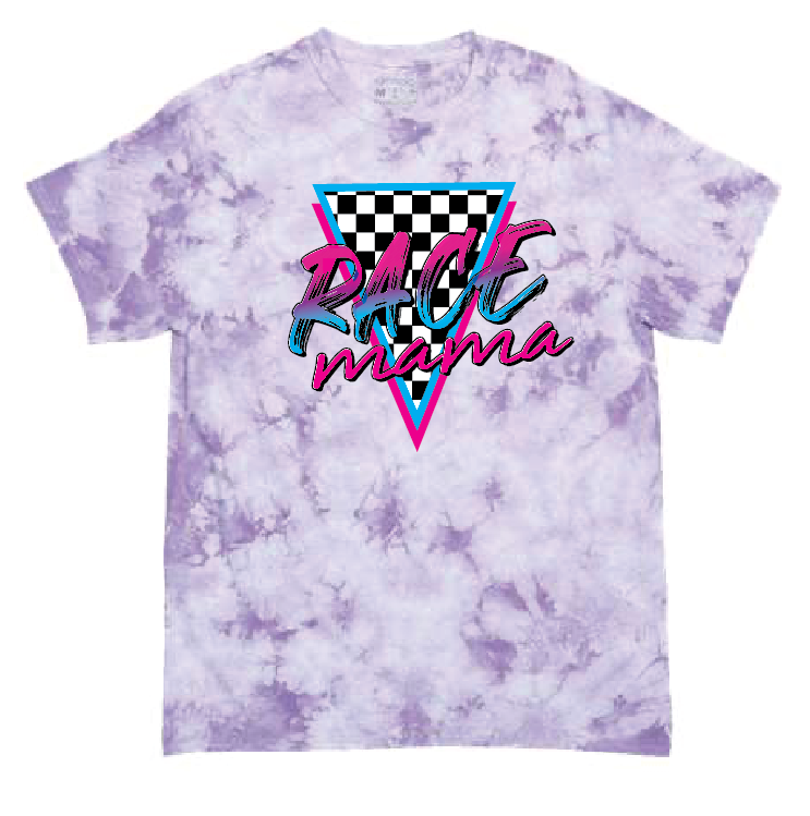 Race Mama | 100% Cotton Poly | UNISEX | T-shirt | Tie Dye