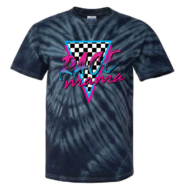 Race Mama | 100% Cotton Poly | UNISEX | T-shirt | Tie Dye