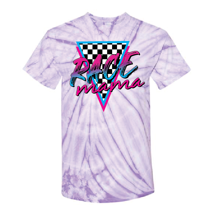 Race Mama | 100% Cotton Poly | UNISEX | T-shirt | Tie Dye